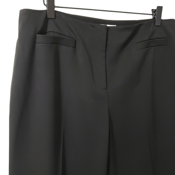 Talbots Womens Stretch Black Flat Front Career Trouser Dress Pants Sz 14 - Picture 4 of 12